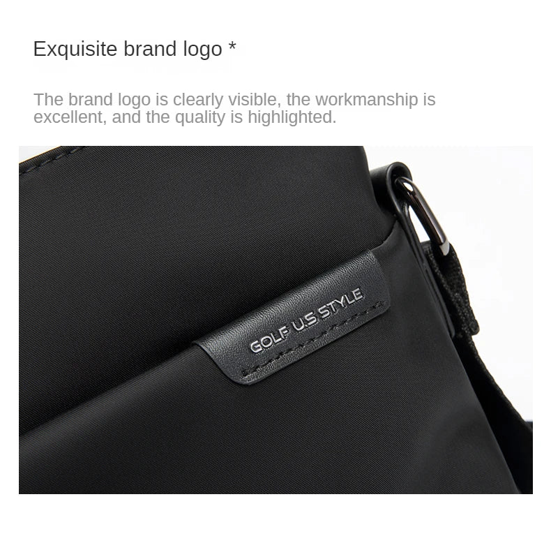 Golf Shoulder Bag Man 2024 New Style Men’s Cross - Body Bag Fashion Canvas Messenger Bag Small Leisure Sports Bag - My Web Bazaar