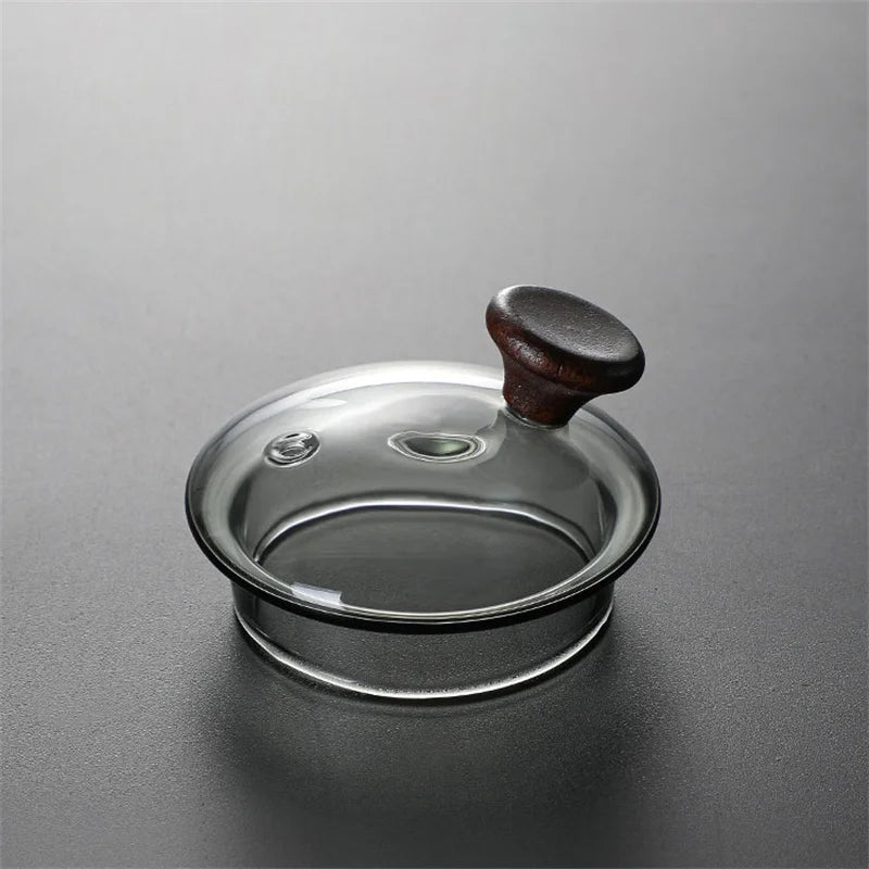 Japanese Style Wooden Handle Glass Teapot With Infuser Heated Resistant Brewing Tea Pot Kung Fu Puer Tea Scented Glass Kettle - My Web Bazaar