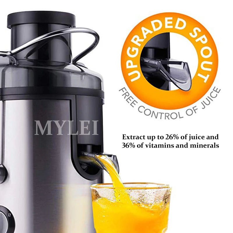 Juicer Machine Orange Juicer Big Mouth for Whole Fruits and Vegetable Juice Extractor with 2 Speeds Easy to Clean - My Web Bazaar