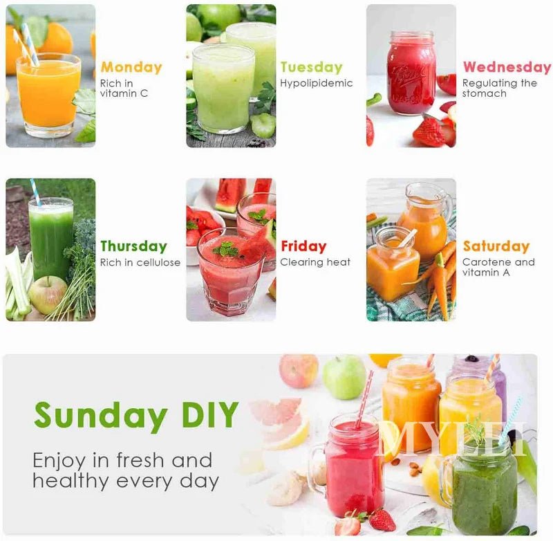 Juicer Machine Orange Juicer Big Mouth for Whole Fruits and Vegetable Juice Extractor with 2 Speeds Easy to Clean - My Web Bazaar