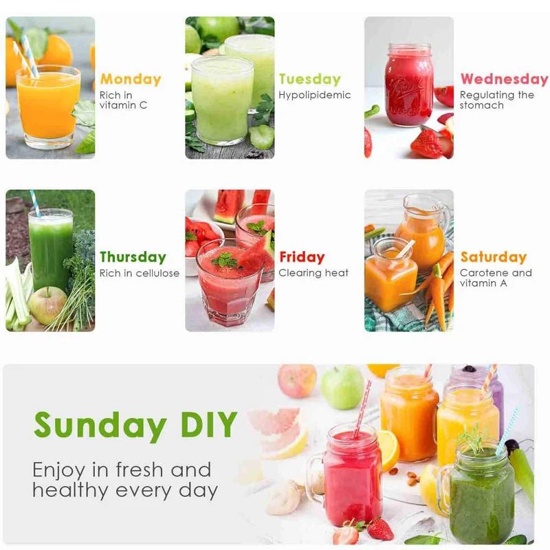 Juicer Machine Orange Juicer Big Mouth for Whole Fruits and Vegetable Juice Extractor with 2 Speeds Easy to Clean - My Web Bazaar
