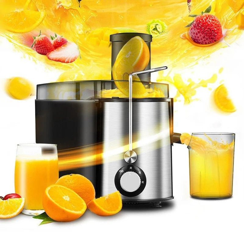 Juicer Machine Orange Juicer Big Mouth for Whole Fruits and Vegetable Juice Extractor with 2 Speeds Easy to Clean - My Web Bazaar