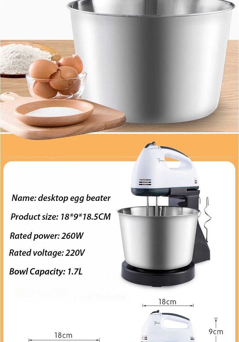 Kitchen Stand Food Mixer | 7 Speed Electric Blender for Baking - My Web Bazaar
