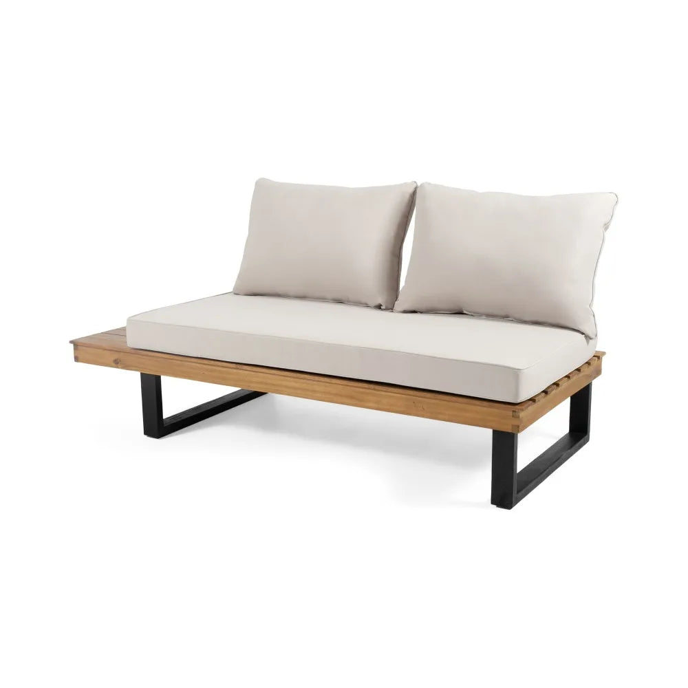 Left-side patio couch for balcony and garden seating