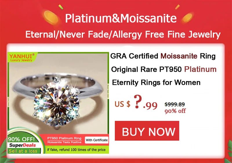 Luxury 18K White Gold Plated Silver 925 Ring | 2 Carat Zirconia - My Web Bazaar