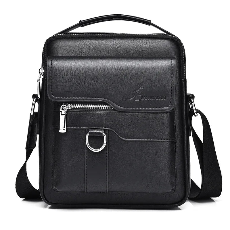 Luxury Brand Vintage Messenger Men Leather Shoulder Small Crossbody Bag Male Side Bag Office Business Handbag - My Web Bazaar