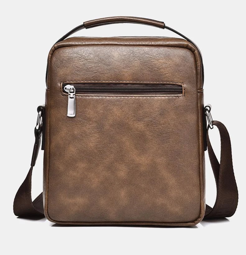 Luxury Brand Vintage Messenger Men Leather Shoulder Small Crossbody Bag Male Side Bag Office Business Handbag - My Web Bazaar