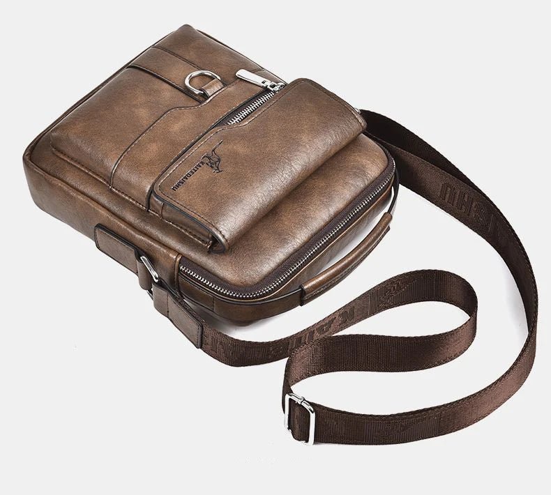 Luxury Brand Vintage Messenger Men Leather Shoulder Small Crossbody Bag Male Side Bag Office Business Handbag - My Web Bazaar