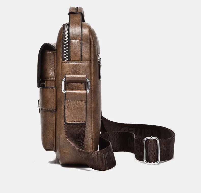 Luxury Brand Vintage Messenger Men Leather Shoulder Small Crossbody Bag Male Side Bag Office Business Handbag - My Web Bazaar