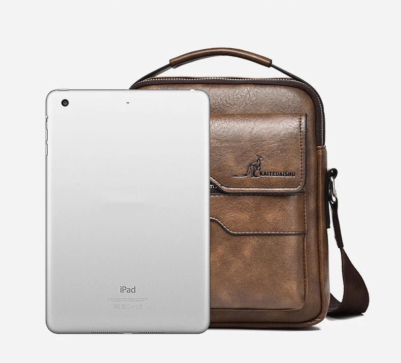 Luxury Brand Vintage Messenger Men Leather Shoulder Small Crossbody Bag Male Side Bag Office Business Handbag - My Web Bazaar