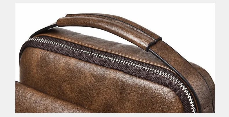 Luxury Brand Vintage Messenger Men Leather Shoulder Small Crossbody Bag Male Side Bag Office Business Handbag - My Web Bazaar