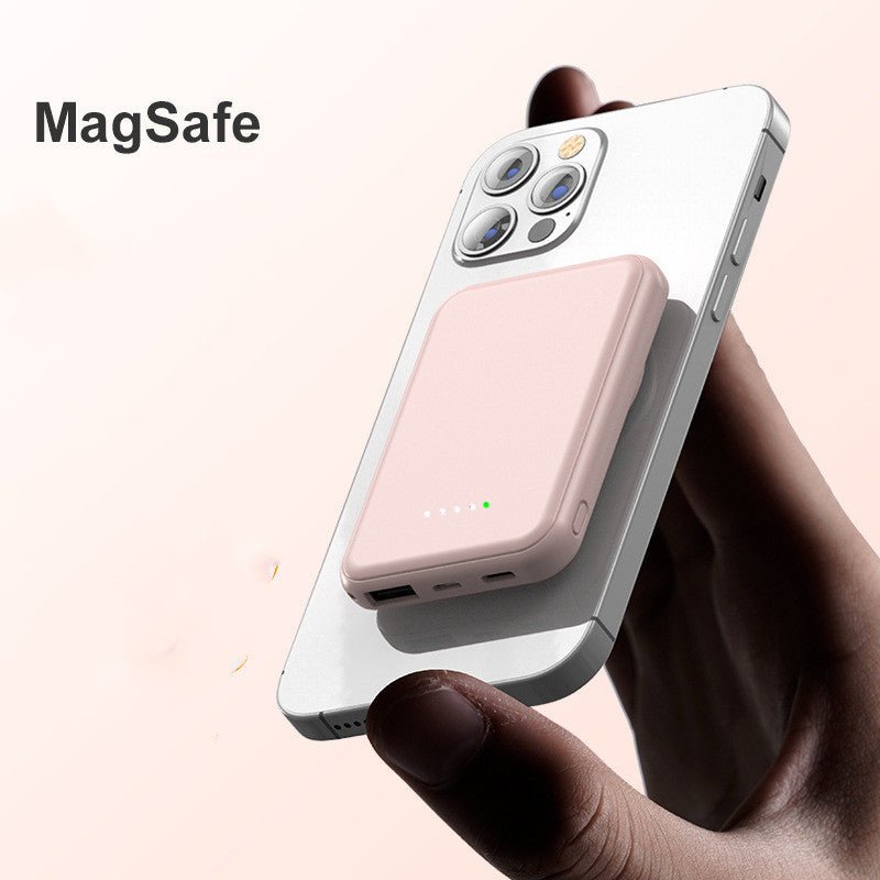 Mini Fast Charging Magnetic Wireless Power Bank | 5000mAh Portable Charger with LED Display - My Web Bazaar