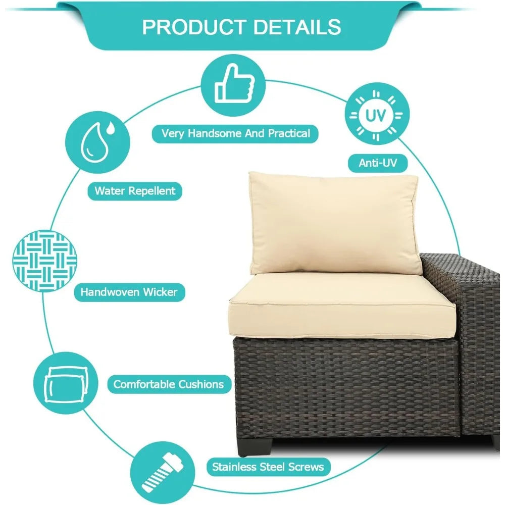 • Modular outdoor sofa couch with modern style