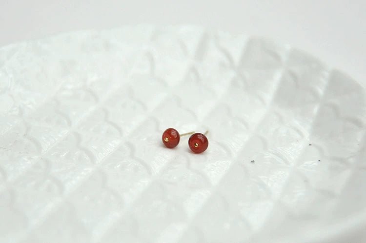 Nanhongshan Tianglinglong 18K Gold Ear - Ring Clip with Jade Emerald - My Web Bazaar