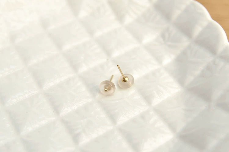 Nanhongshan Tianglinglong 18K Gold Ear - Ring Clip with Jade Emerald - My Web Bazaar