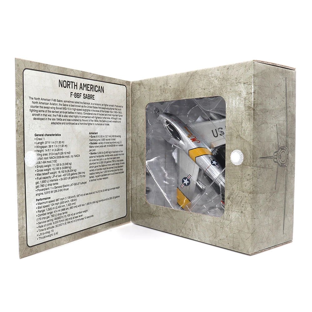 North American F - 86F Sabre Diecast Model | US Air Force 1/72 - My Web Bazaar