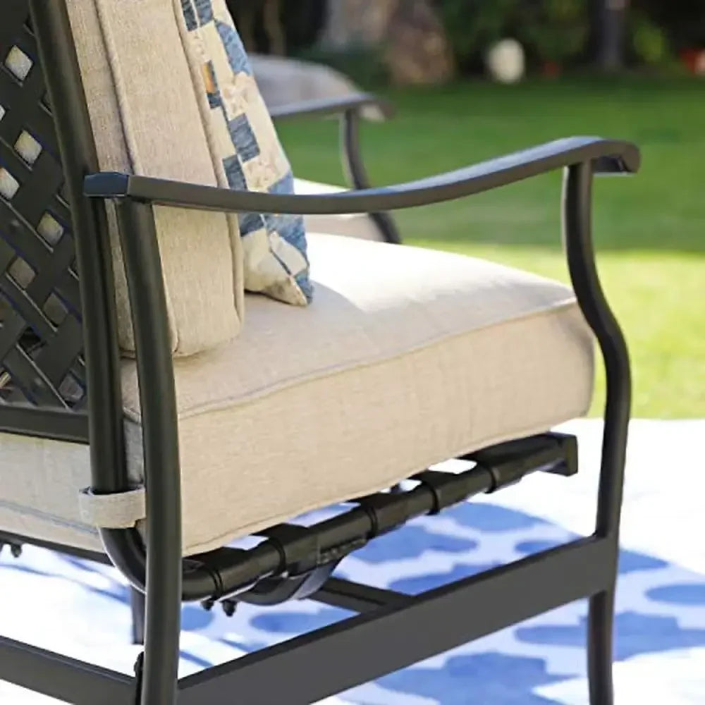 • Folding backyard conversation furniture