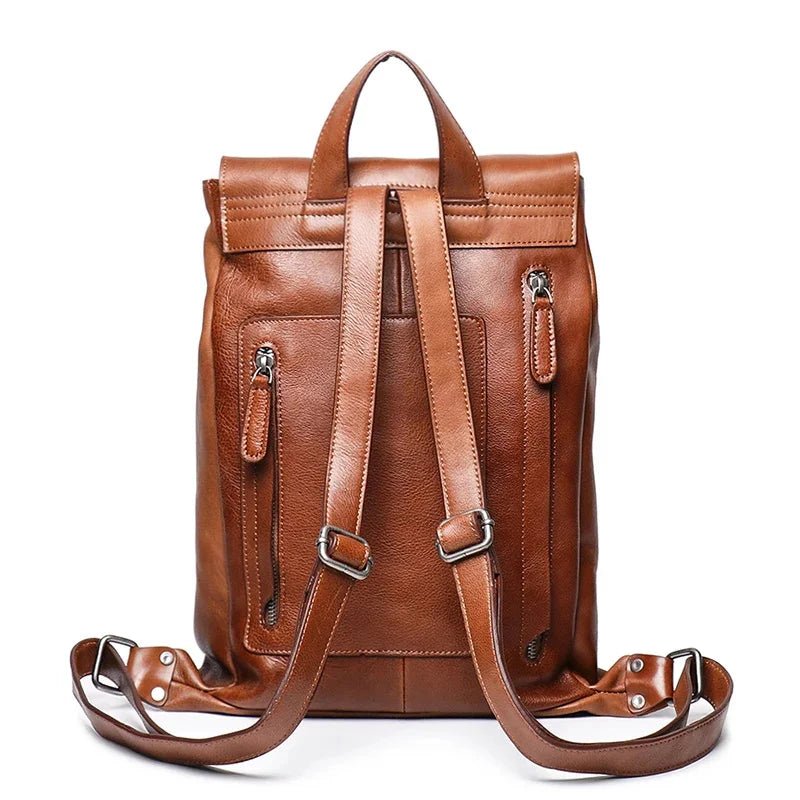 Real Leather Vintage Women Backpack | High Quality Travel Bag - My Web Bazaar