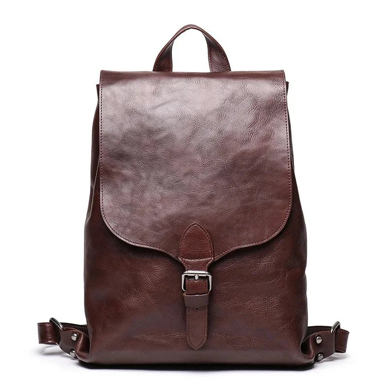 Real Leather Vintage Women Backpack | High Quality Travel Bag - My Web Bazaar