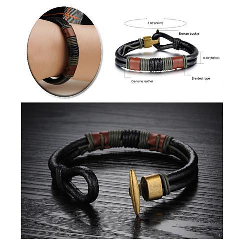 RODEO Olive Genuine Leather Bracelet | Unique Stylish Accessory - My Web Bazaar