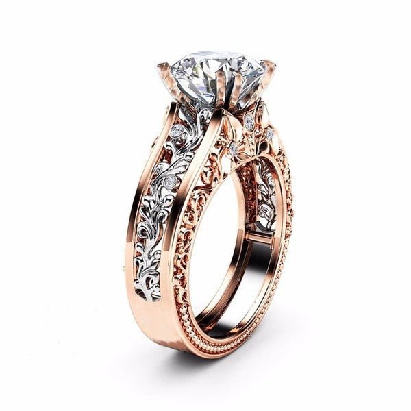 Stunning 925 Sterling Silver Diamond Ring | Retro Luxe Design - My Web Bazaar