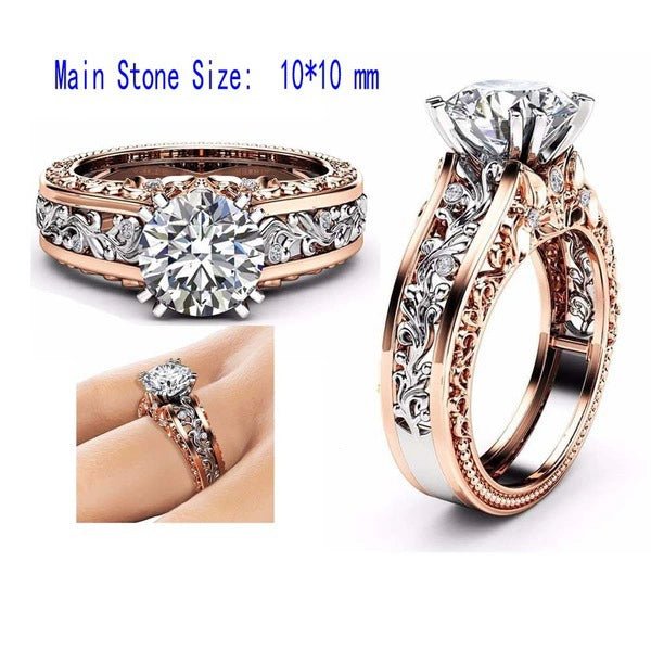 Stunning 925 Sterling Silver Diamond Ring | Retro Luxe Design - My Web Bazaar