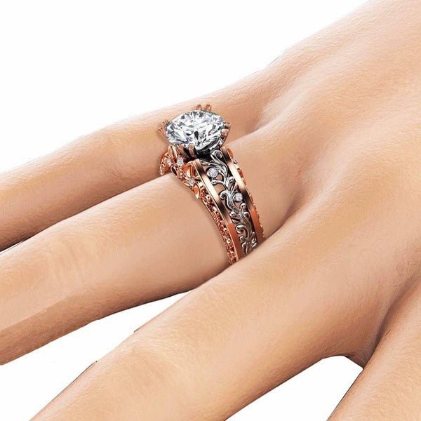 Stunning 925 Sterling Silver Diamond Ring | Retro Luxe Design - My Web Bazaar