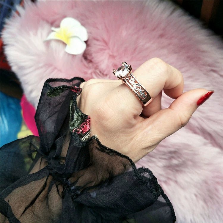Stunning 925 Sterling Silver Diamond Ring | Retro Luxe Design - My Web Bazaar