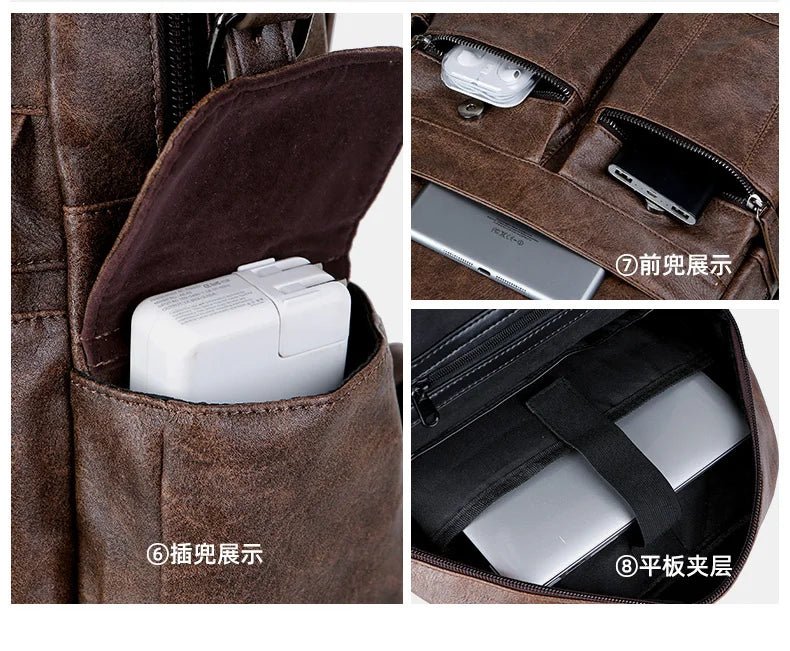 Stylish Leather Handbag | Spacious & Sleek Everyday Accessory - My Web Bazaar
