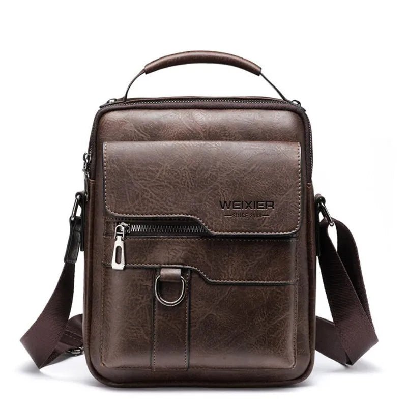 Stylish PU Leather Shoulder Bag | Business Retro Crossbody - My Web Bazaar