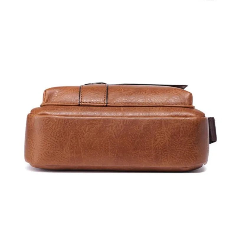 Stylish PU Leather Shoulder Bag | Business Retro Crossbody - My Web Bazaar