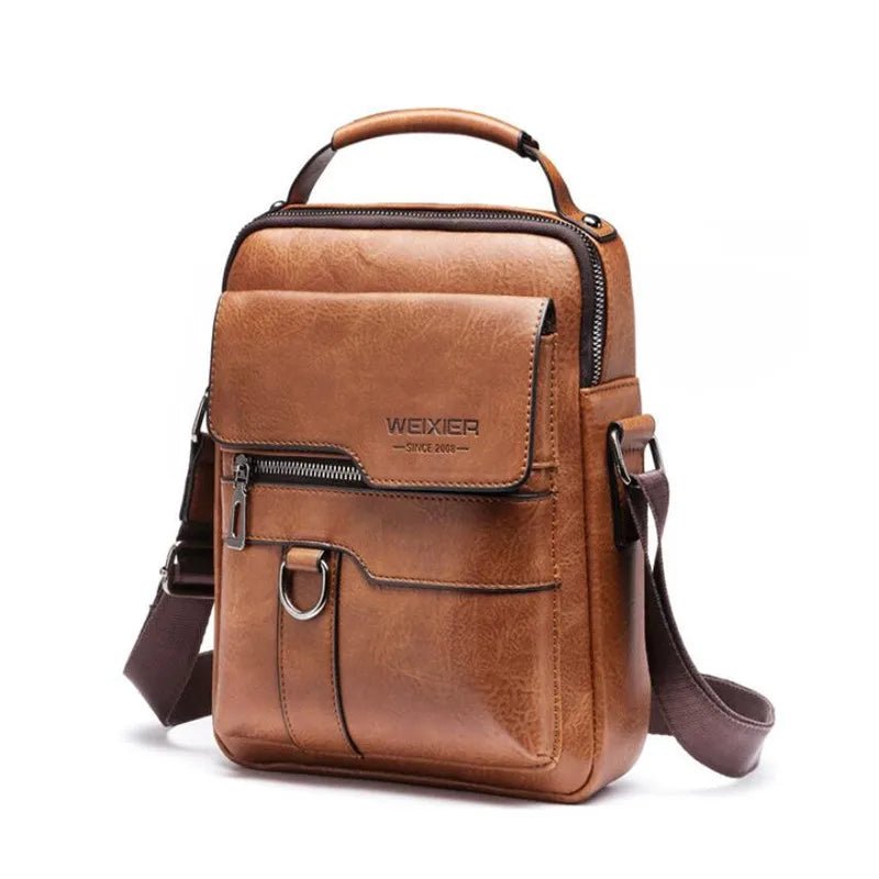 Stylish PU Leather Shoulder Bag | Business Retro Crossbody - My Web Bazaar