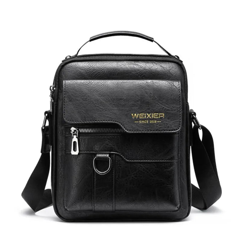 Stylish PU Leather Shoulder Bag | Business Retro Crossbody - My Web Bazaar