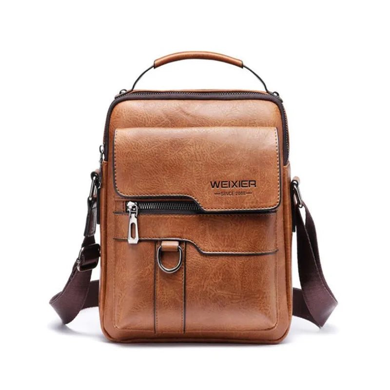 Stylish PU Leather Shoulder Bag | Business Retro Crossbody - My Web Bazaar