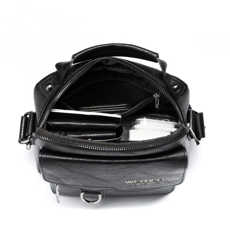 Stylish PU Leather Shoulder Bag | Business Retro Crossbody - My Web Bazaar