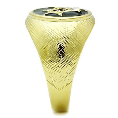 TK1403 Gold Stainless Steel Ring | Elegant Crystal Accessory - My Web Bazaar