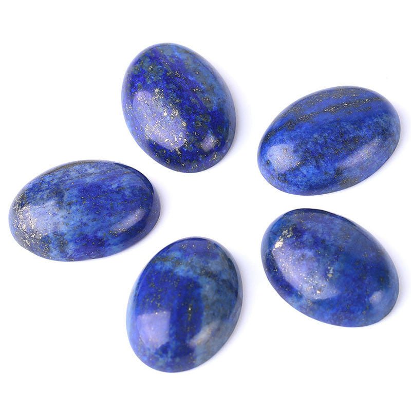 Unique Lapis Lazuli Semi - Finished Stone | Size 30X40mm Jewelry - My Web Bazaar