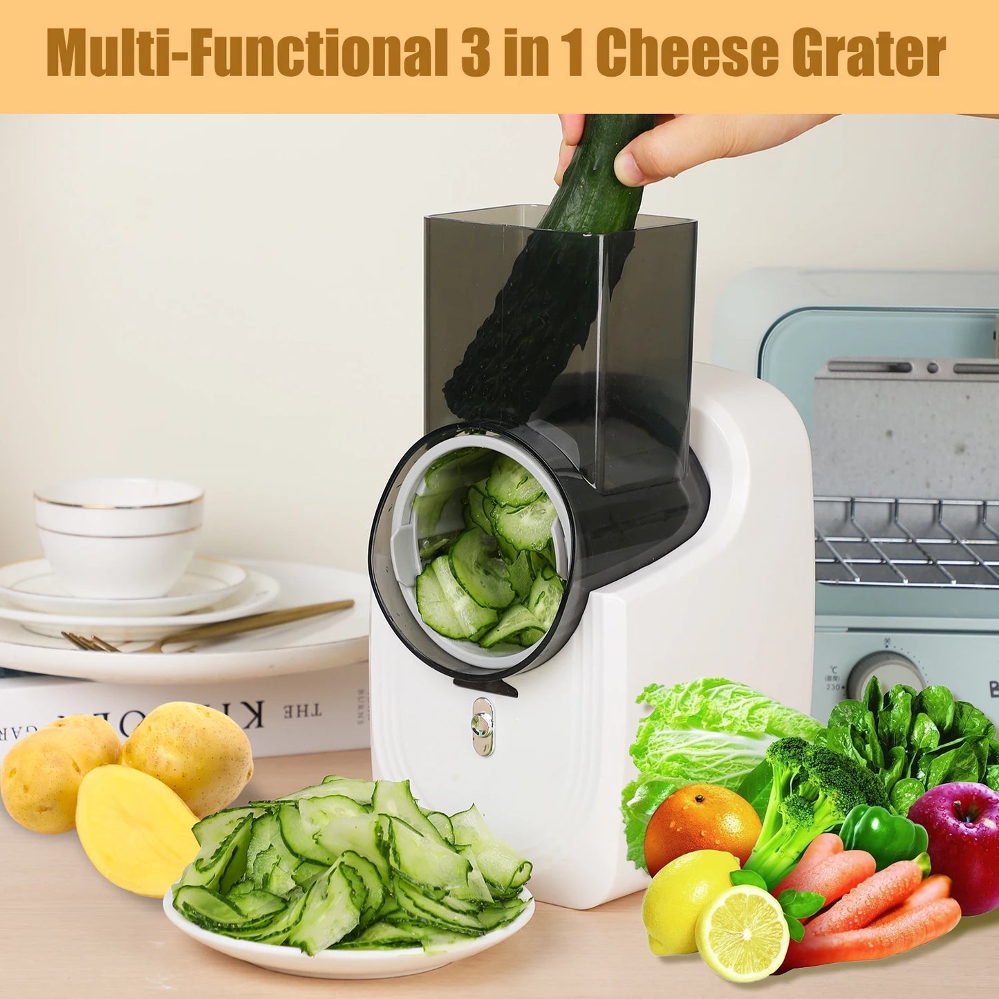 electric salad maker and spiralizer