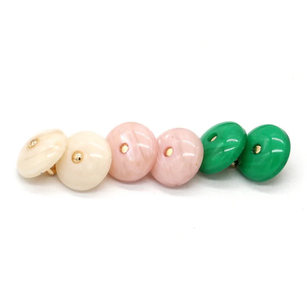 Vibrant Pearl Buttons | HENGC 20Pcs Colorful Shank Designs - My Web Bazaar