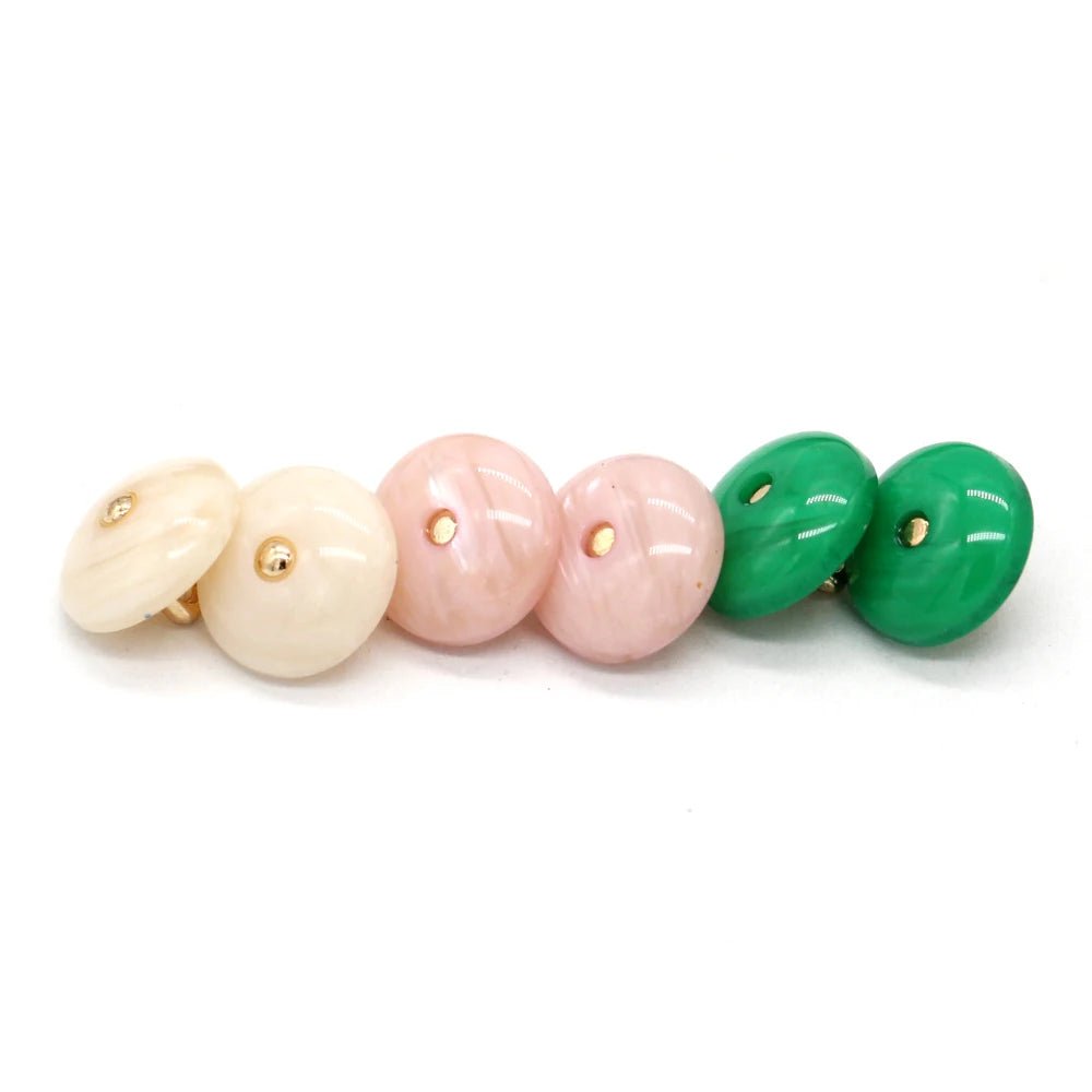 Vibrant Pearl Buttons | HENGC 20Pcs Colorful Shank Designs - My Web Bazaar