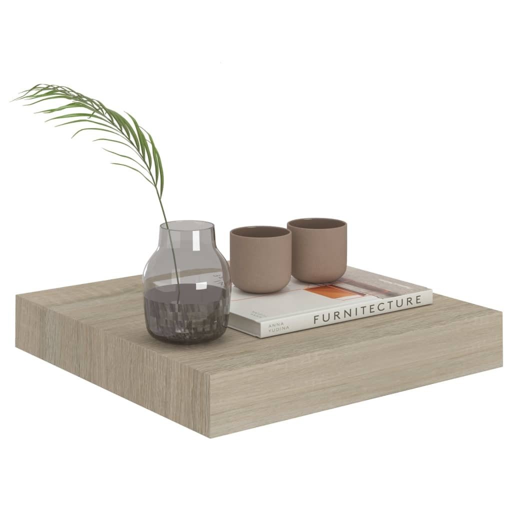 vidaXL Floating Wall Shelves 4 pcs Oak MDF | Elegant Storage Solution - My Web Bazaar