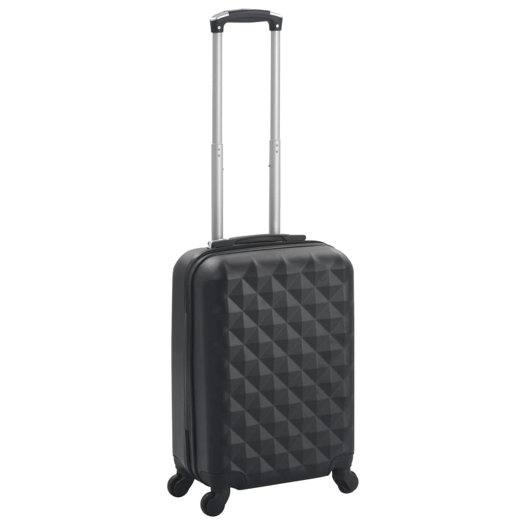 vidaXL Hardcase Trolley Black ABS | Durable Travel Suitcase - My Web Bazaar