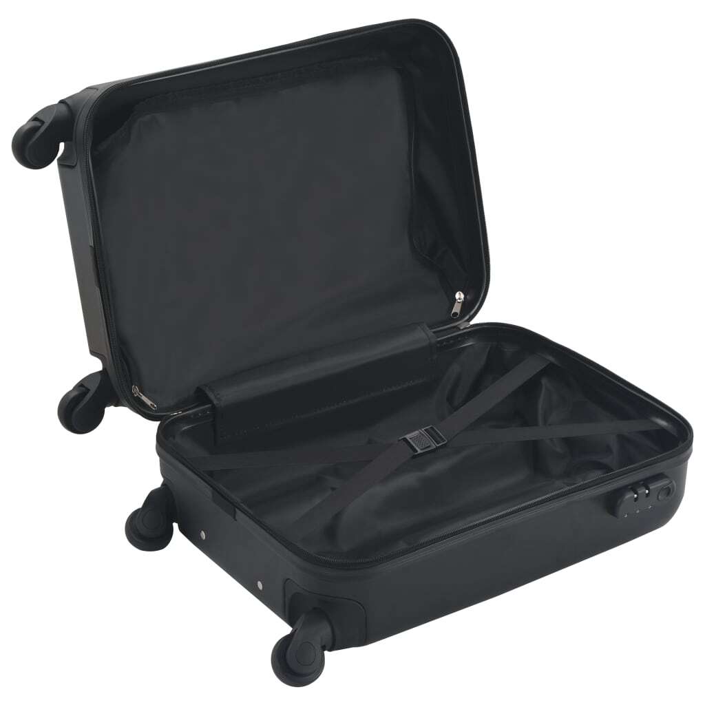 vidaXL Hardcase Trolley Black ABS | Durable Travel Suitcase - My Web Bazaar