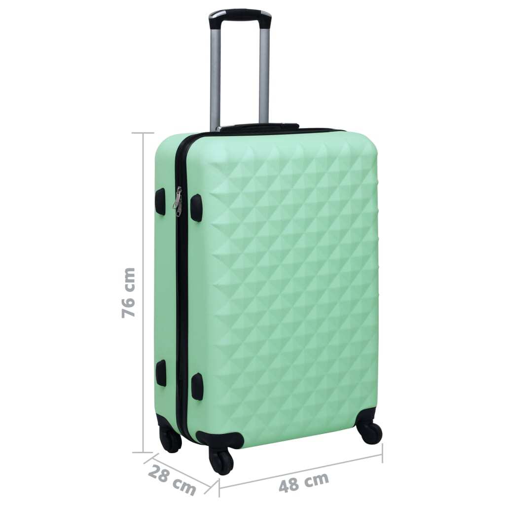vidaXL Hardcase Trolley Mint ABS | Durable & Stylish Luggage - My Web Bazaar