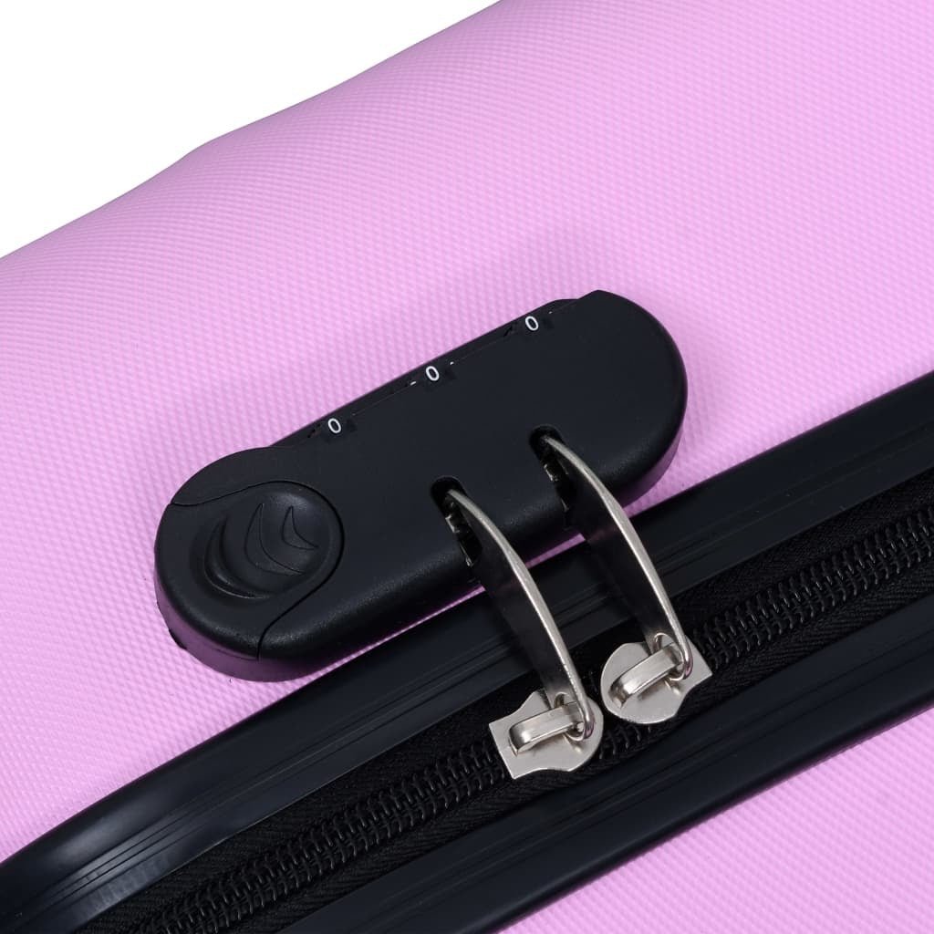 vidaXL Hardcase Trolley Pink ABS | Stylish Durable Luggage - My Web Bazaar