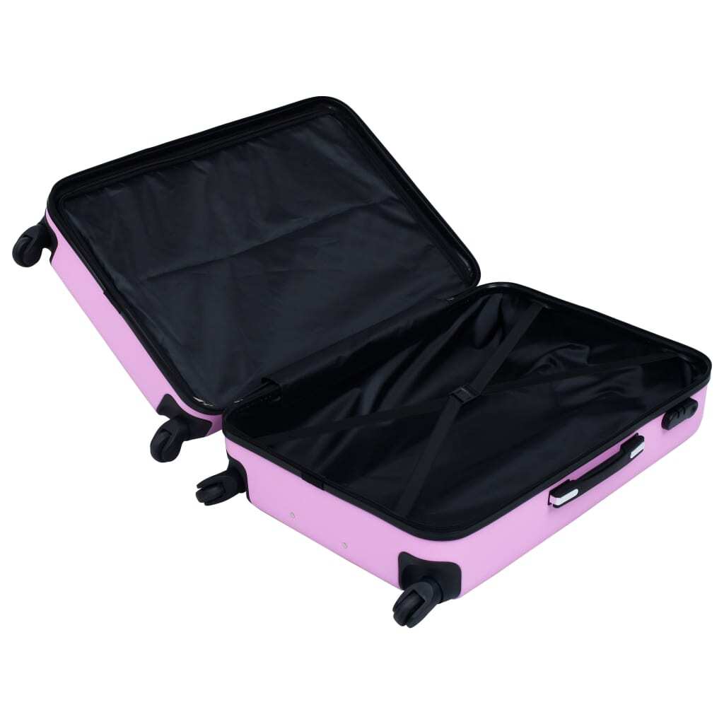 vidaXL Hardcase Trolley Pink ABS | Stylish Durable Luggage - My Web Bazaar