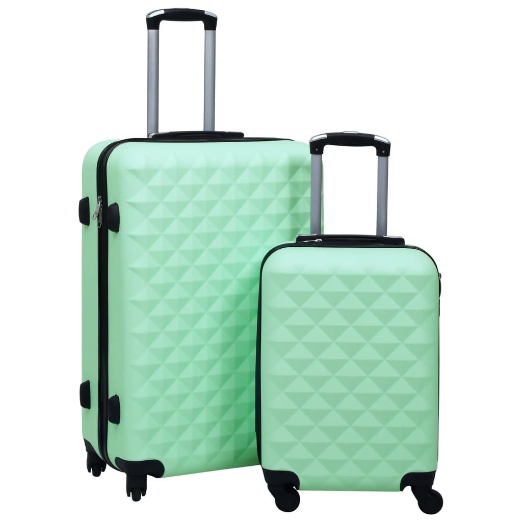 vidaXL Hardcase Trolley Set 2 pcs Mint ABS | Durable Travel Luggage - My Web Bazaar