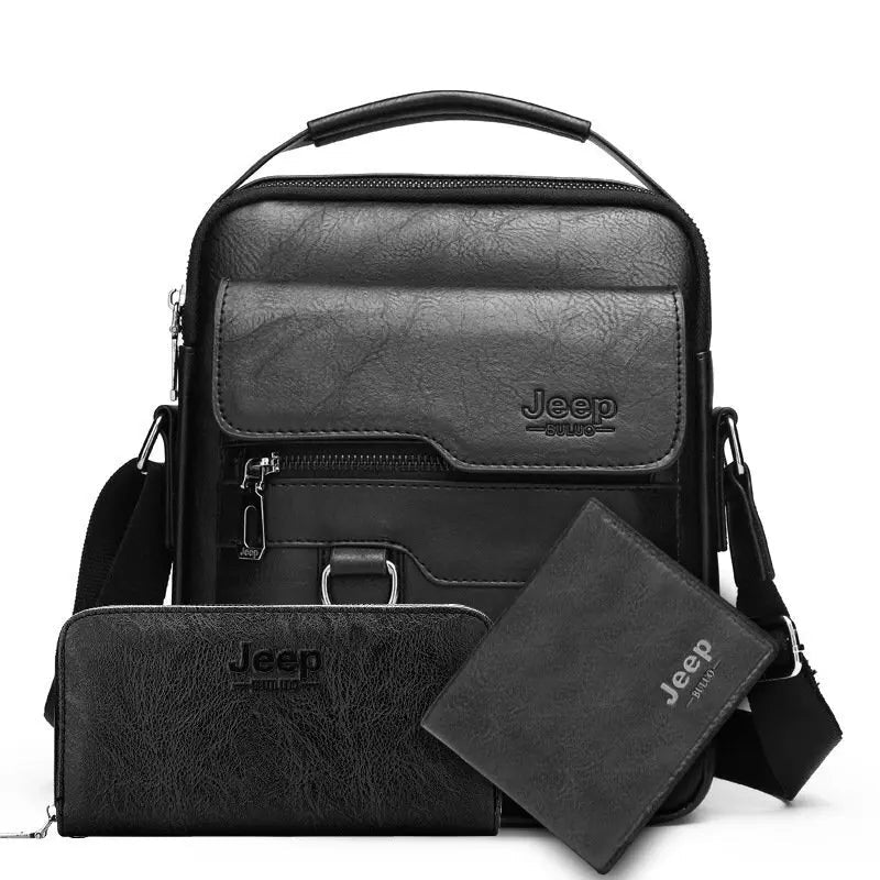 Vintage PU Leather Messenger Bag for Men | Stylish Crossbody Satchel - My Web Bazaar