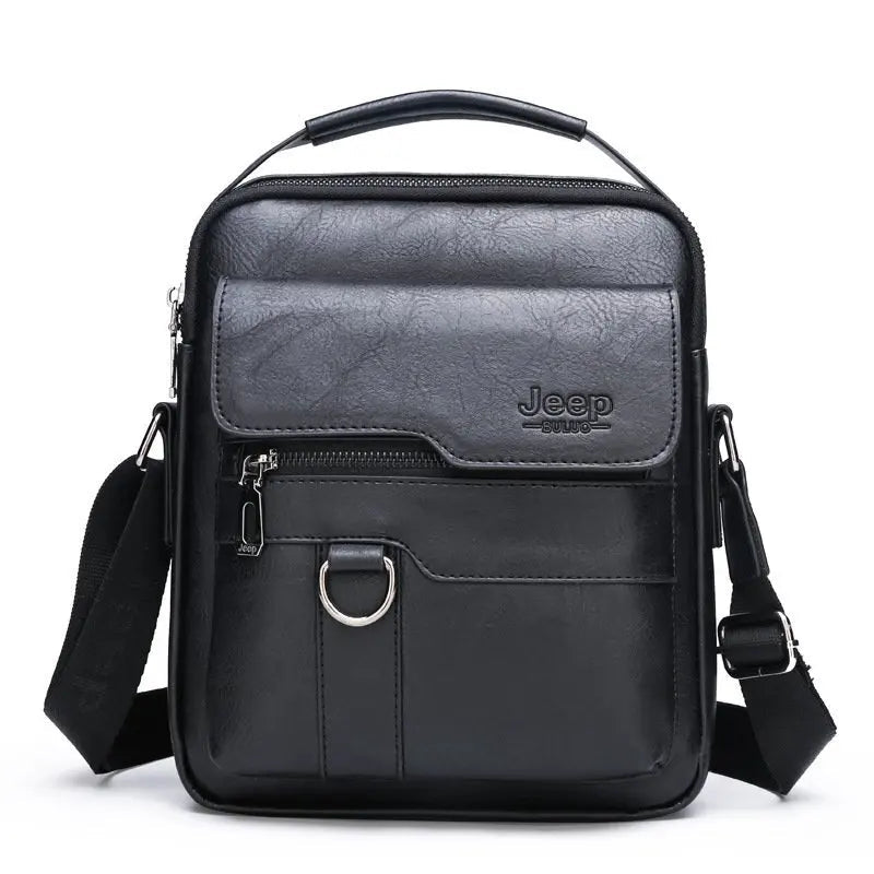 Vintage PU Leather Messenger Bag for Men | Stylish Crossbody Satchel - My Web Bazaar