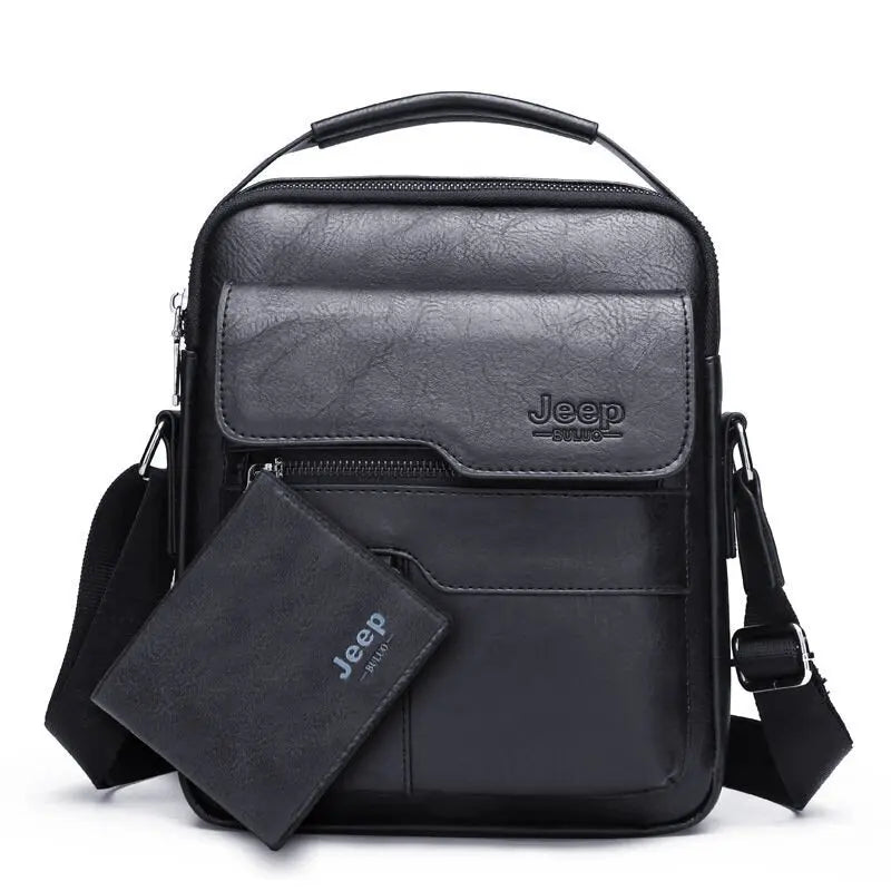 Vintage PU Leather Messenger Bag for Men | Stylish Crossbody Satchel - My Web Bazaar